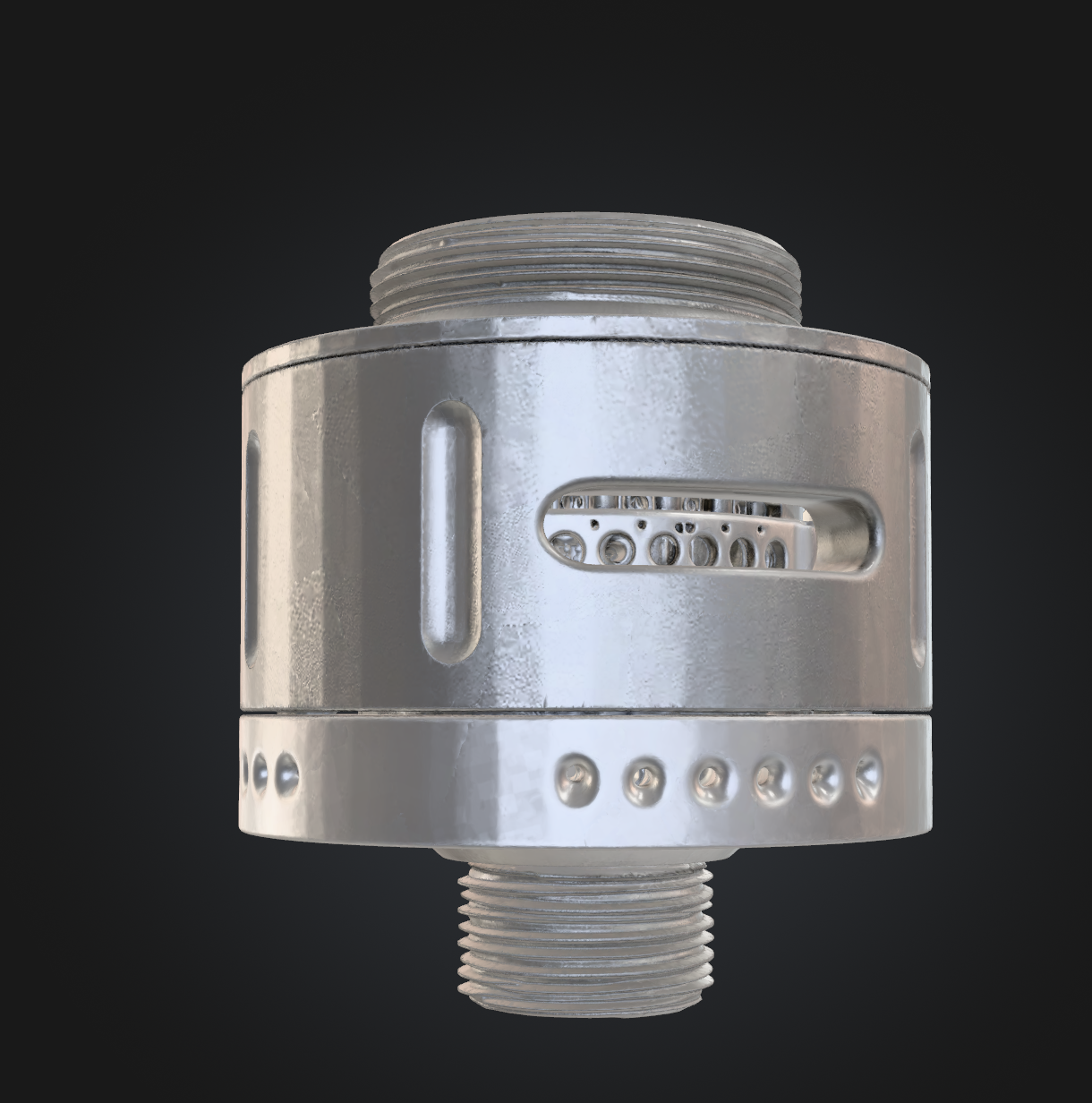 Silver airflow base for a modular vape